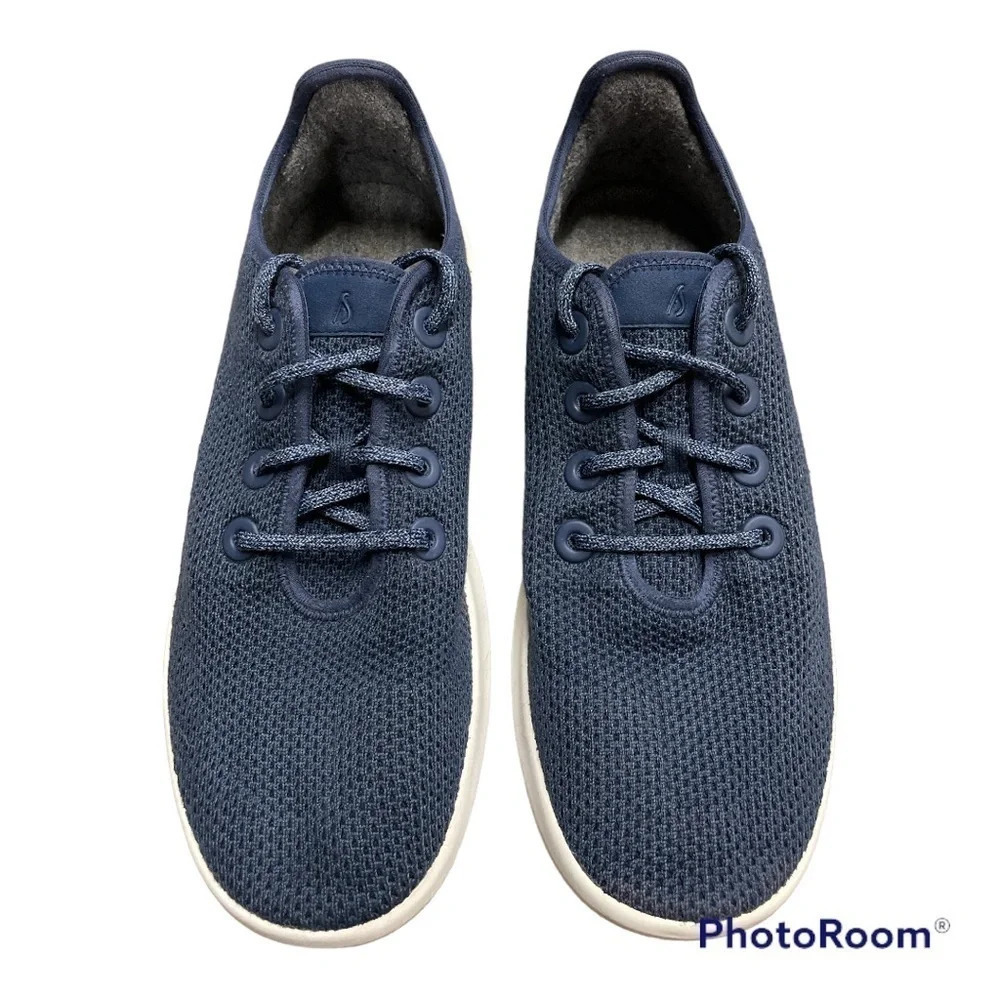 Allbirds Men's Tree Runners Marine Blue (White Sole) size 11 - Picture 3 of 15